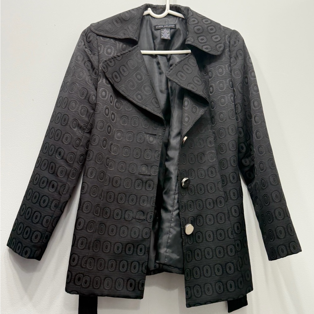 Black small Geometric Women's Blazer